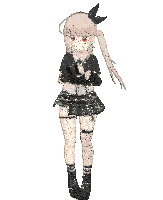 Gif animé gothique poupée